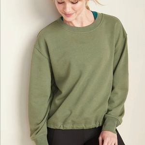 NWT Old Navy split back/tie sweatshirt SZ L